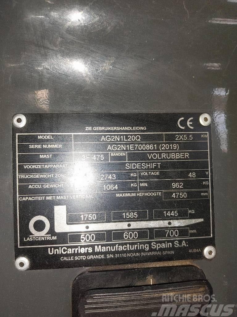 UniCarriers AG2N1L20Q Carrelli elevatori elettrici
