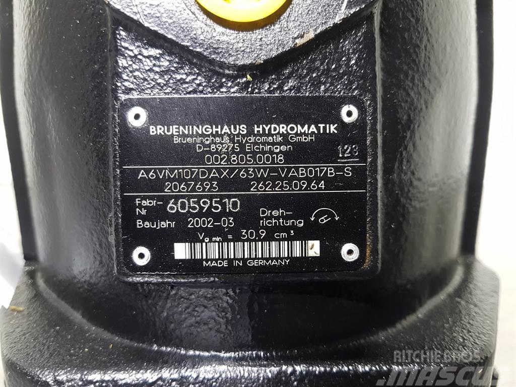 Brueninghaus Hydromatik A6VM107DAX/63W - Drive motor/Fahrmotor/Rijmotor Componenti idrauliche