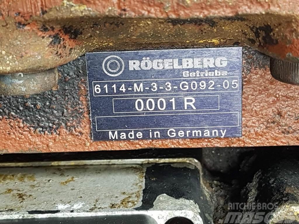  Rögelberg 6114-M-3-3-G092-Transmission/Getriebe/Tr Trasmissione