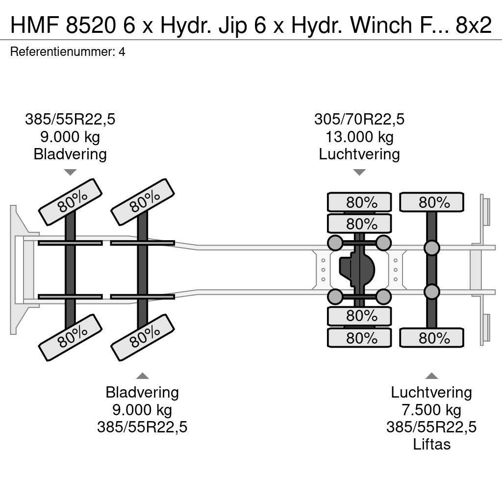 HMF 8520 6 x Hydr. Jip 6 x Hydr. Winch Frontabstutzung Gru per tutti i terreni