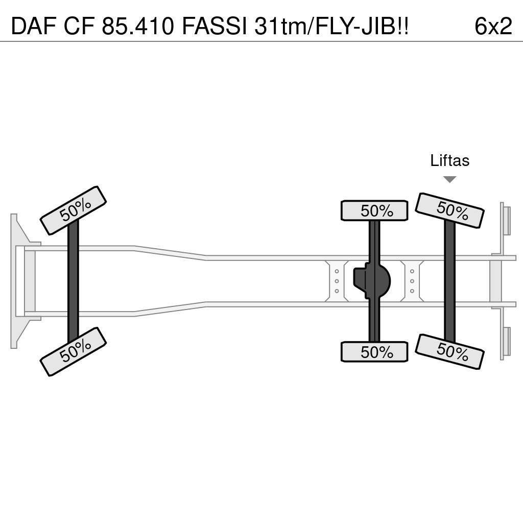 DAF CF 85.410 FASSI 31tm/FLY-JIB!! Gru per tutti i terreni