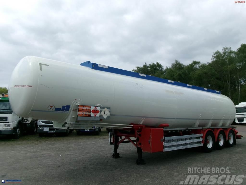 Feldbinder Fuel tank alu 44.6 m3 + pump Semirimorchi cisterna