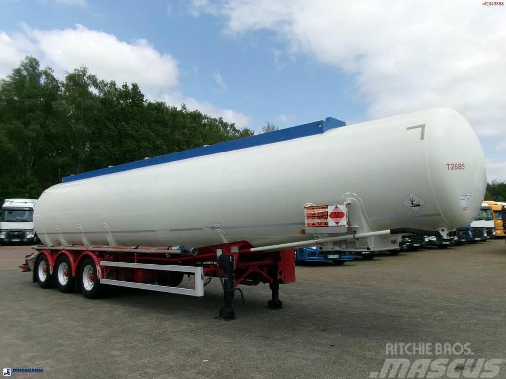 Feldbinder Fuel tank alu 44.6 m3 + pump Semirimorchi cisterna