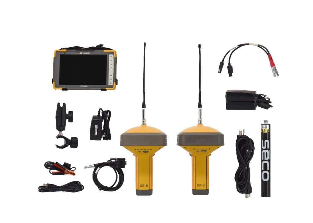 Topcon Dual GR-5 UHF II GPS Base/Rover w FC-6000 Pocket3D Altri componenti