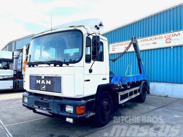 MAN 18 .232 (6 CILINDER) M90 WITH TELESCOPIC CONTAINER Camion con cassone scarrabile