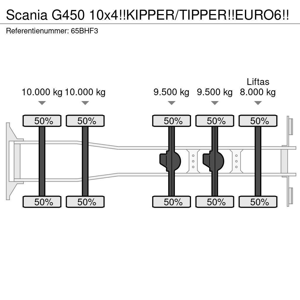 Scania G450 10x4!!KIPPER/TIPPER!!EURO6!! Camion ribaltabili