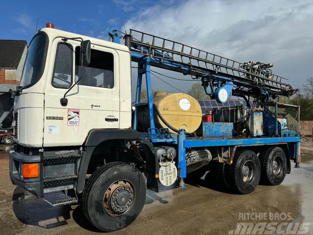 MAN 33.322 **6X6-DRILLTRUCK-FOREUSE-CAMION BELGE** Camion altro