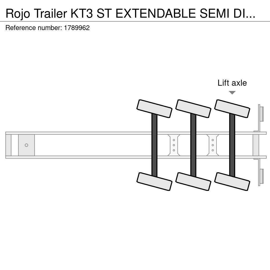 Rojo Trailer KT3 ST EXTENDABLE SEMI DIEPLADER/TIEFLADER/LOWLOAD Semirimorchi Ribassati