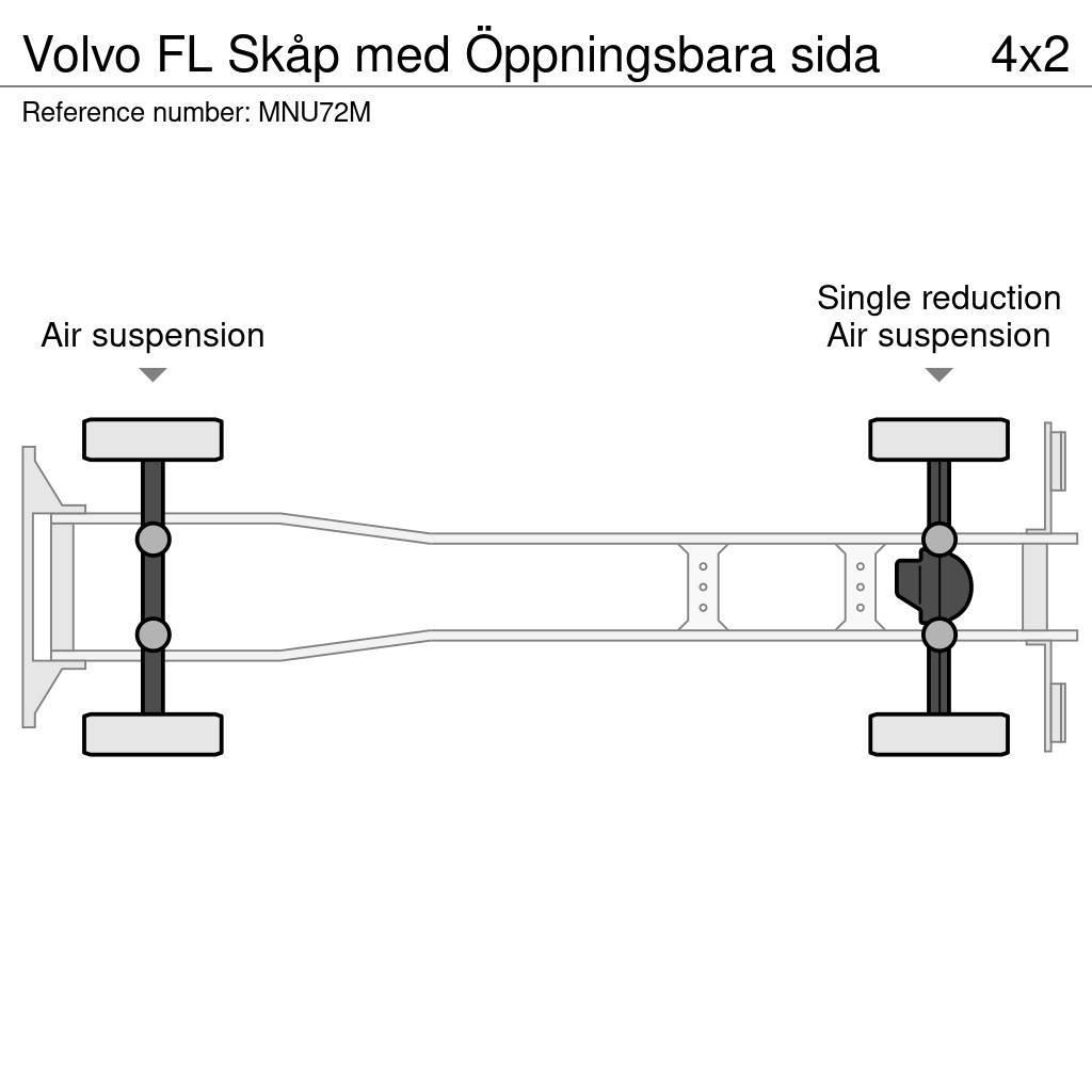 Volvo FL Skåp med Öppningsbara sida Camion cassonati