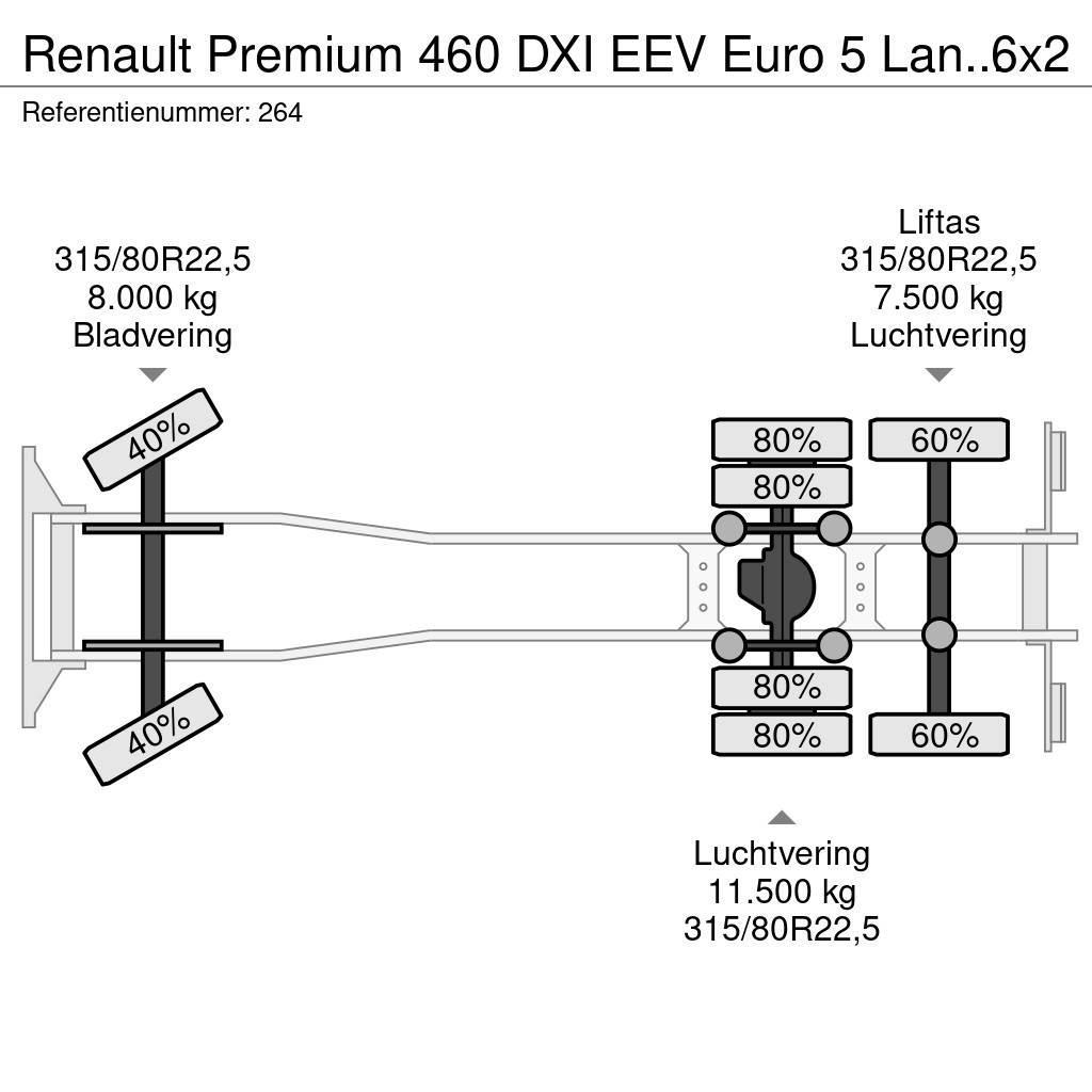 Renault Premium 460 DXI EEV Euro 5 Lander 6x2 Meiller 20 T Camion con gancio di sollevamento