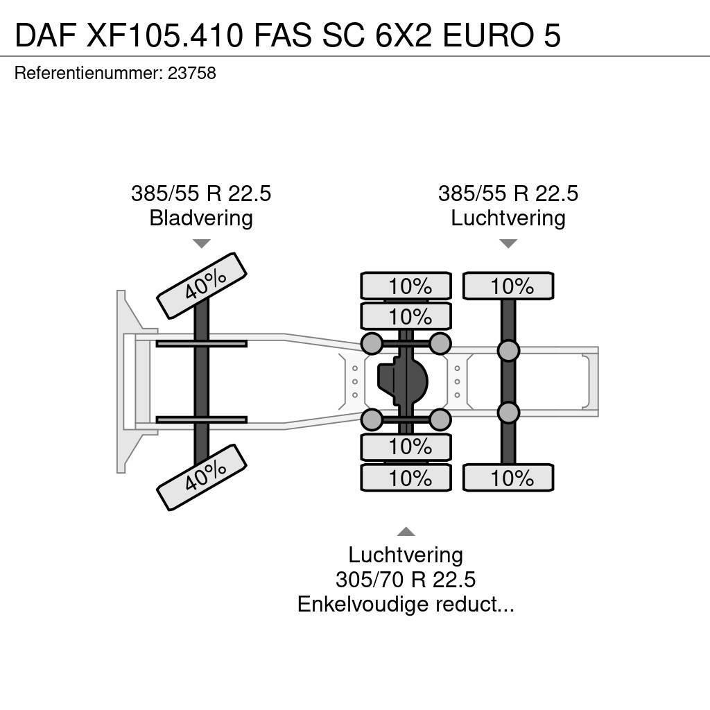 DAF XF105.410 FAS SC 6X2 EURO 5 Motrici e Trattori Stradali