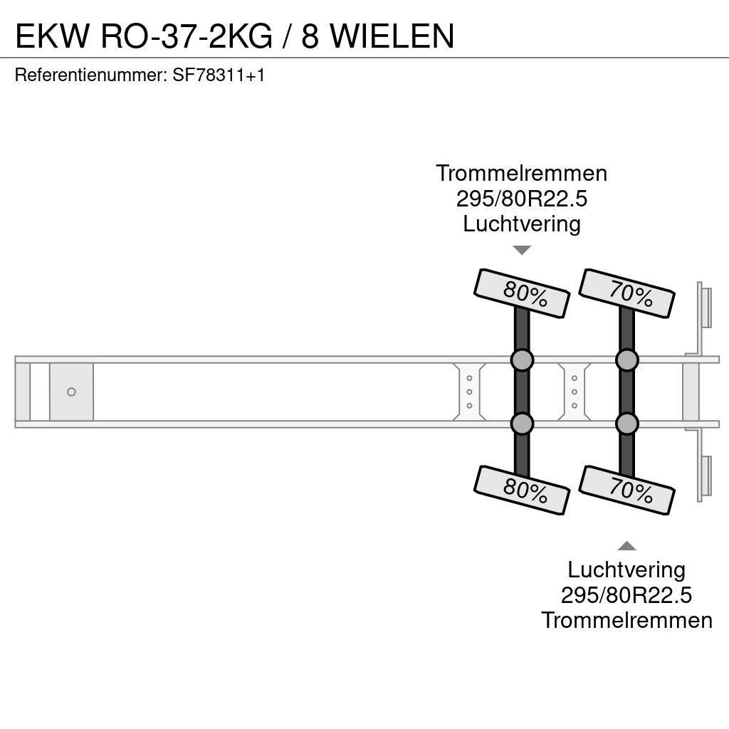 EKW RO-37-2KG / 8 WIELEN Semirimorchio a pianale