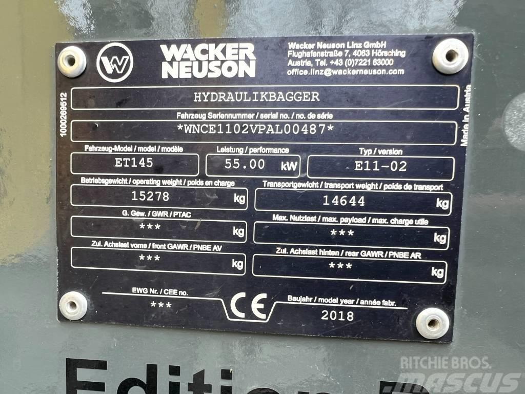 Wacker Neuson ET 145 Escavatori cingolati