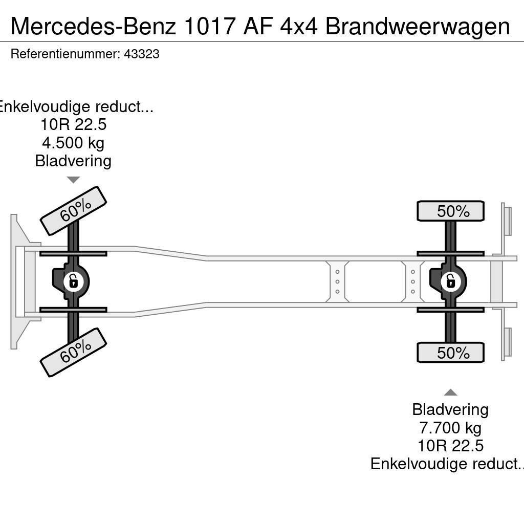 Mercedes-Benz 1017 AF 4x4 Brandweerwagen Camion Pompieri