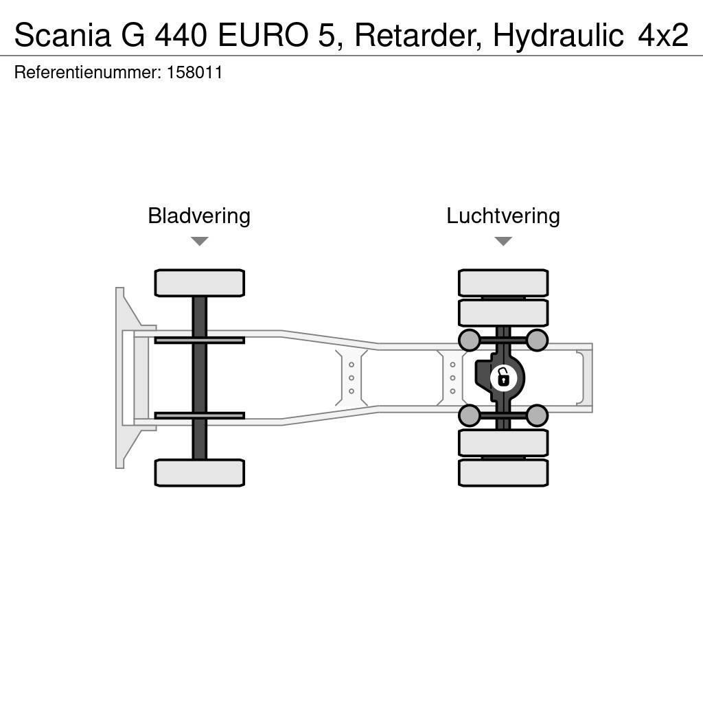 Scania G 440 EURO 5, Retarder, Hydraulic Motrici e Trattori Stradali