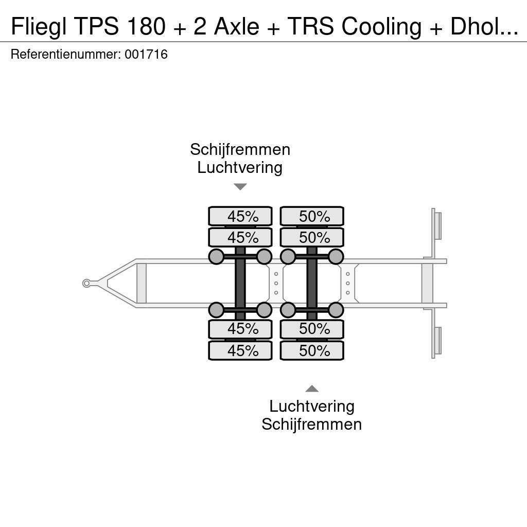 Fliegl TPS 180 + 2 Axle + TRS Cooling + Dhollandia Lift Rimorchi a temperatura controllata