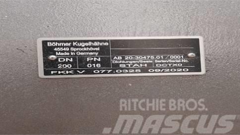 Robinet à boisseau BOHMER FKKV DN 200 PN16 Accessori per il lavaggio a pressione