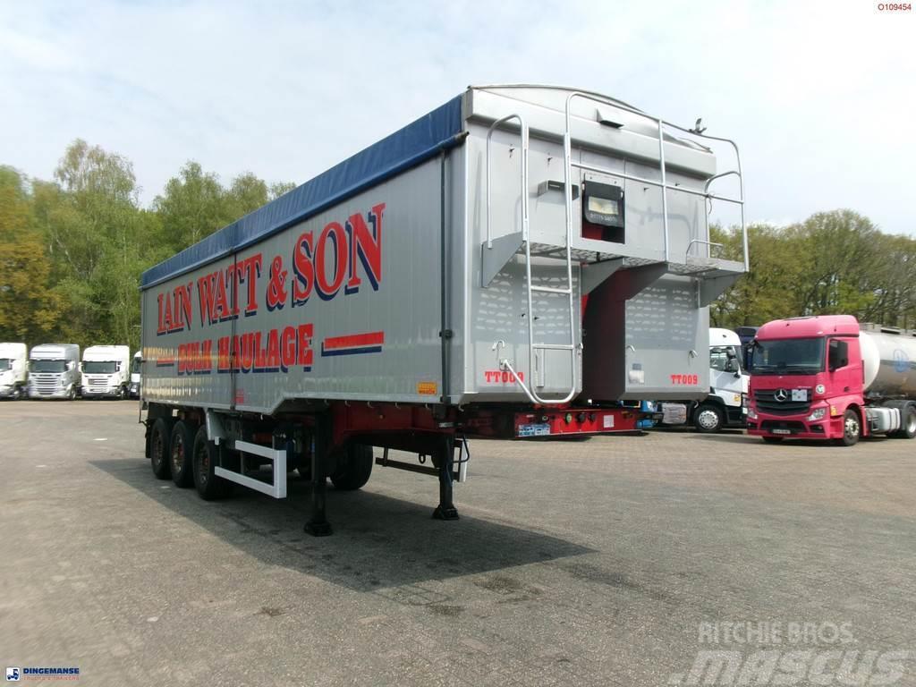 Montracon Tipper trailer alu 55 m3 + tarpaulin Semirimorchi a cassone ribaltabile