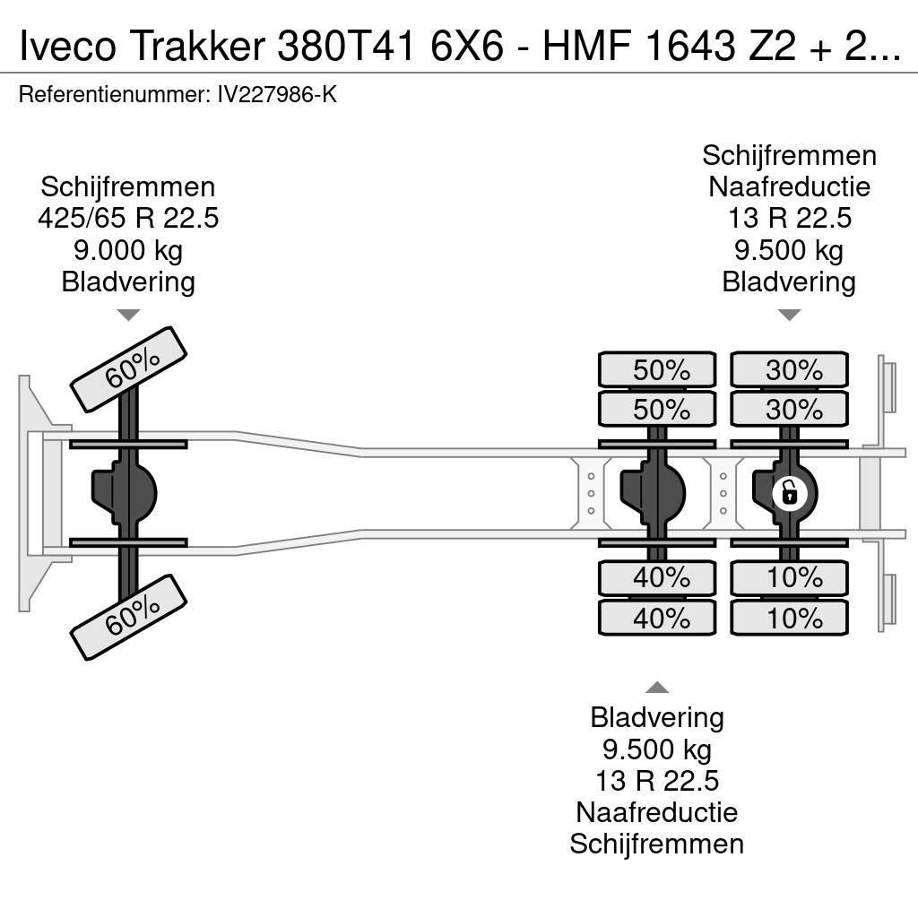 Iveco Trakker 380T41 6X6 - HMF 1643 Z2 + 2-WAY TIPPER Gru per tutti i terreni