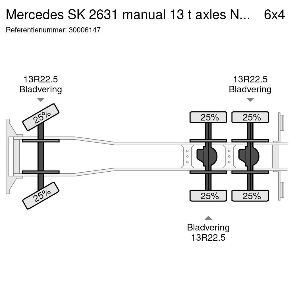 Mercedes-Benz SK 2631 manual 13 t axles NO2638 Autocabinati