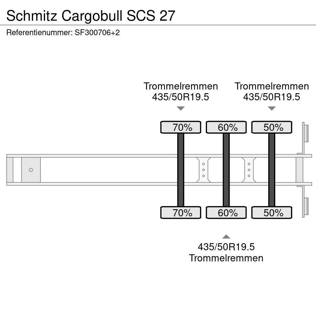 Schmitz Cargobull SCS 27 Semirimorchi tautliner