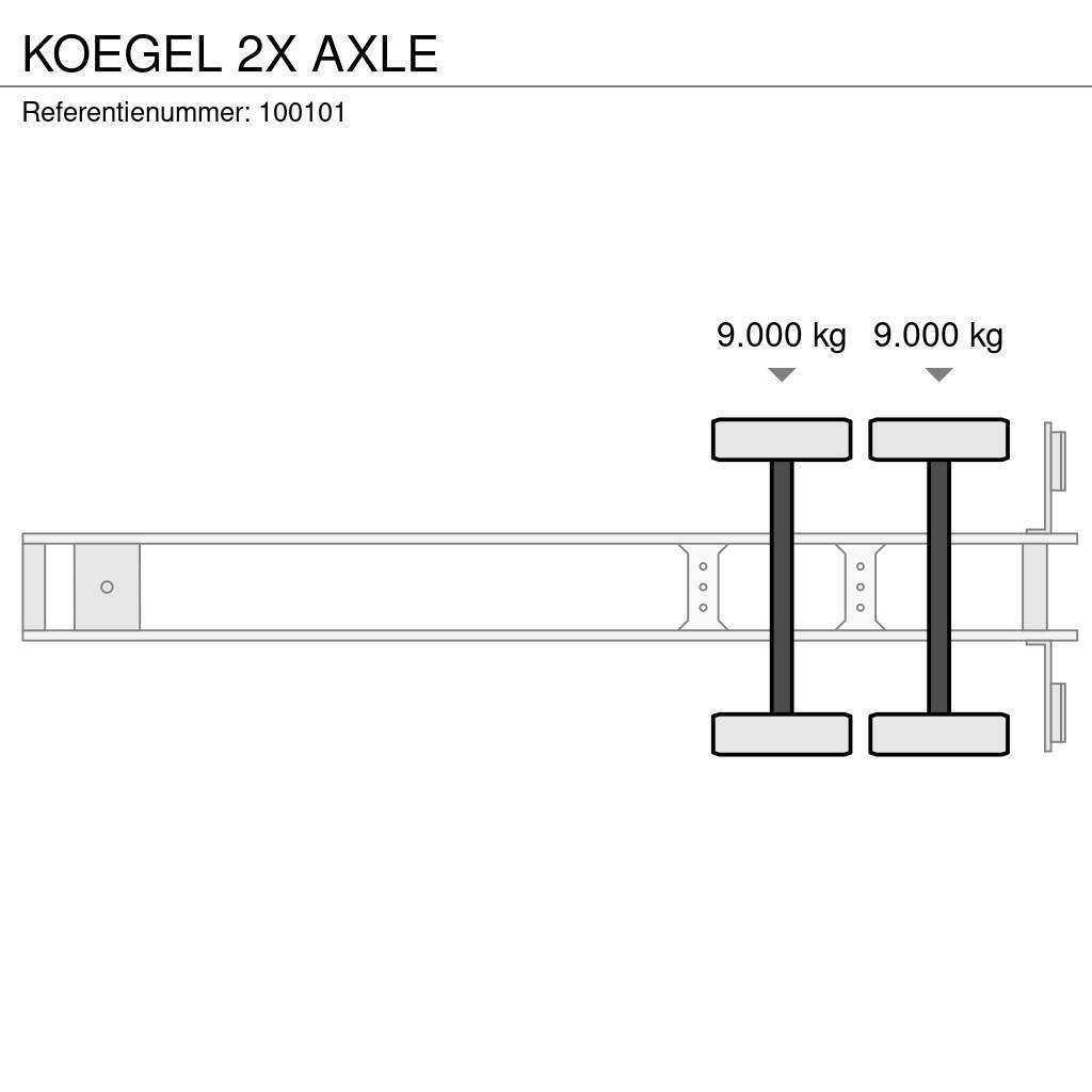 Kögel 2X AXLE Semirimorchi a cassone chiuso