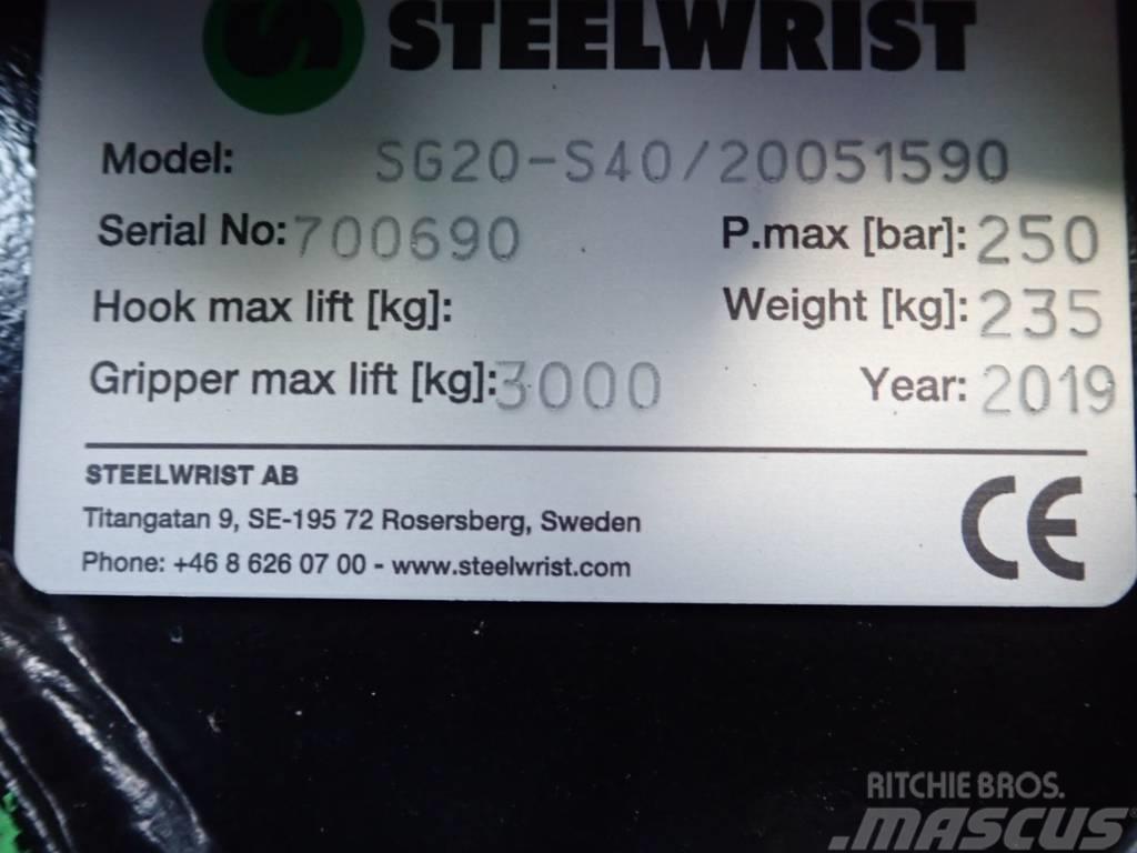 Steelwrist Sortiergreifer SG20 passend zu Volvo ECR35 Pinze