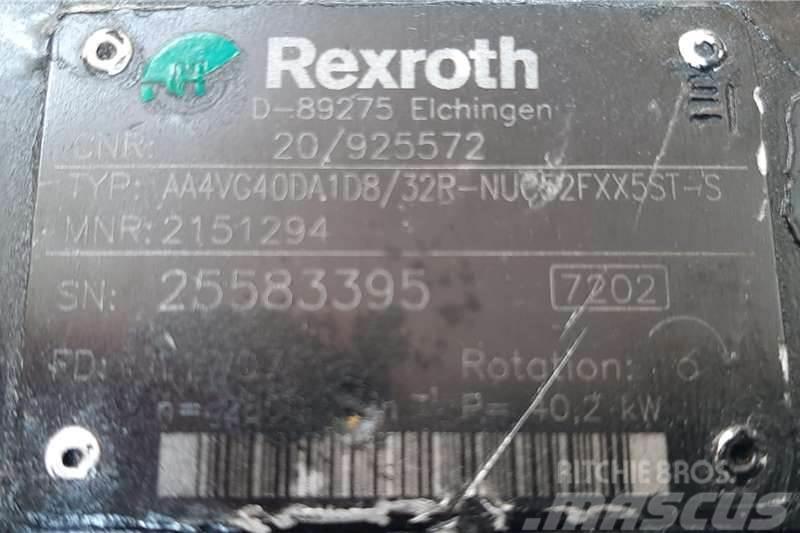 Bosch Rexroth Variable Displacement Piston Pump Camion altro