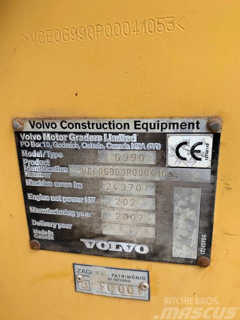 Volvo G990 Motorgraders