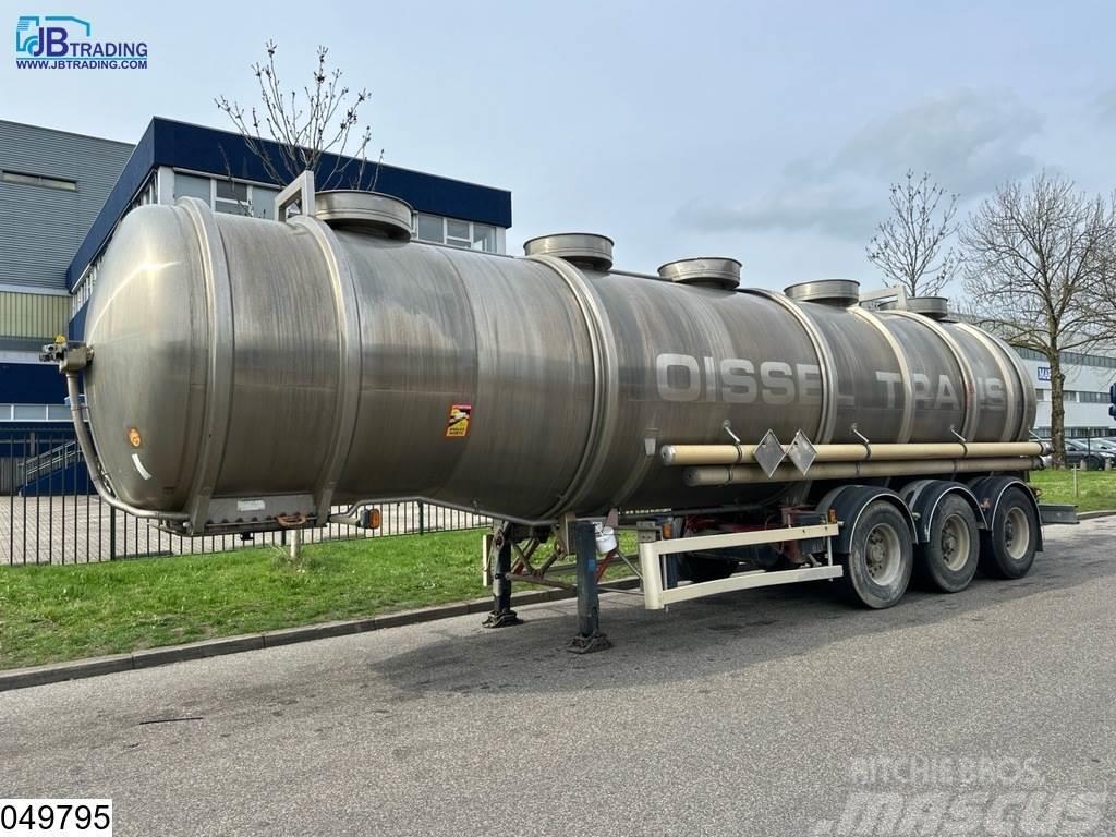 Magyar Chemie 37500 Liter RVS Tank, 1 Compartment Semirimorchi cisterna