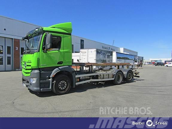 Mercedes-Benz ANTOS2545L Lagab hydraulisk løft contramme Camion portacontainer