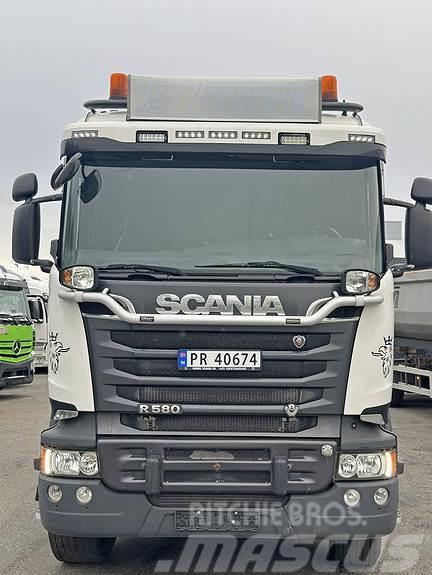 Scania R 580 tipp 3A Brøytefeste Camion ribaltabili