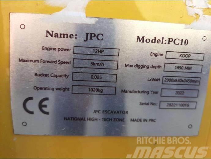JPC PC-10 Miniescavatori