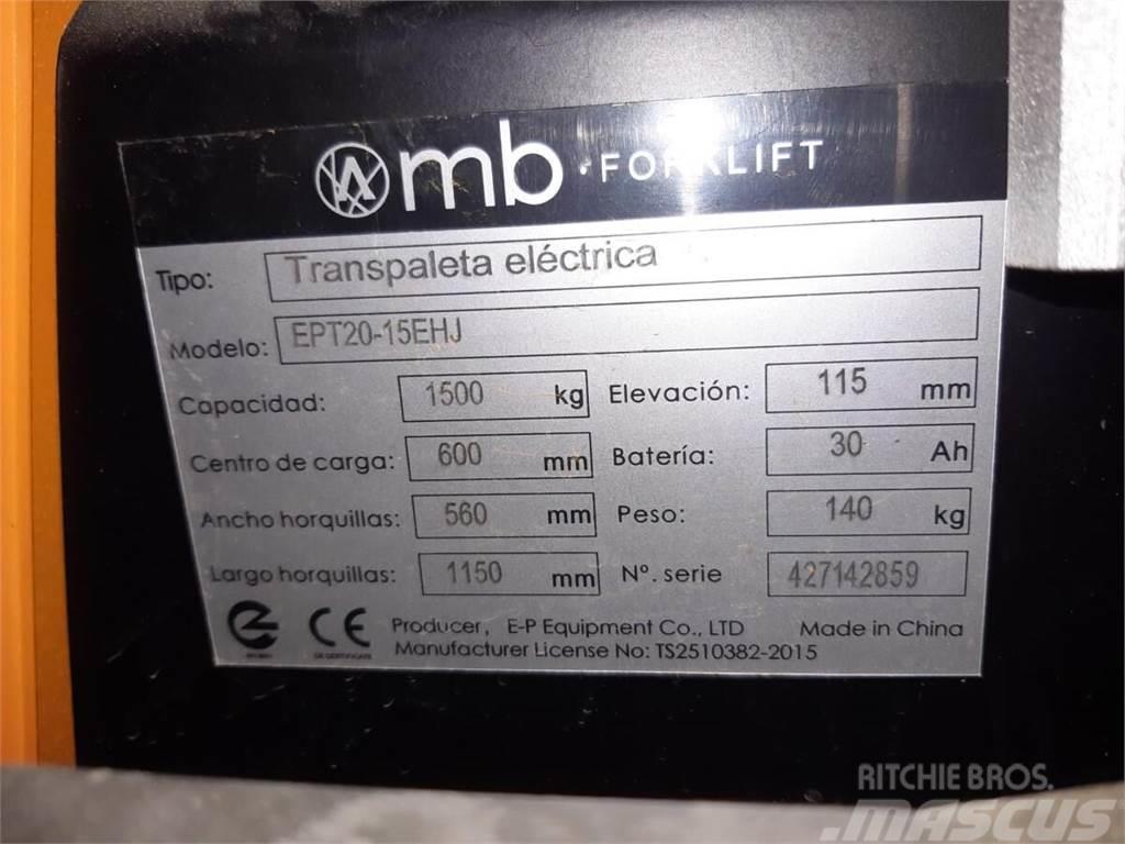  MB EPT20-15EHJ Transpallet elettrici a timone