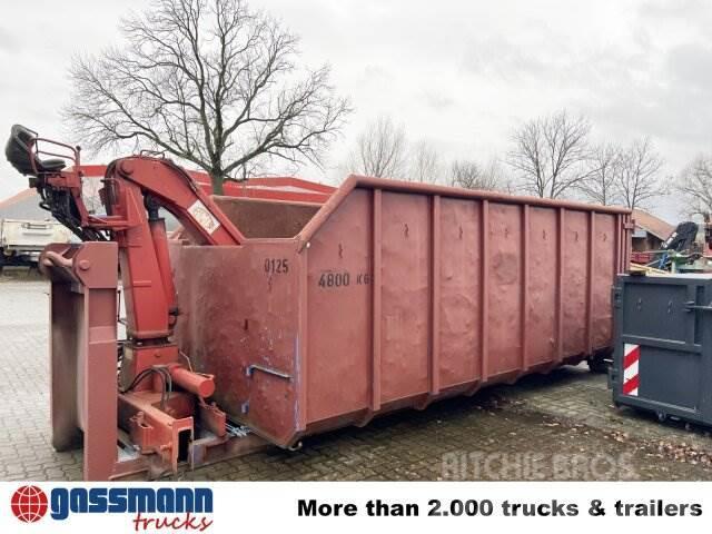  Andere Abrollcontainer mit Kran, HMF 1144 K1 TS, 2 Container speciali
