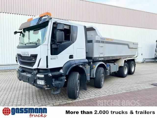 Iveco Trakker AT410T50 8x4, Stahlmulde ca. 16m³, hydr. Camion altro