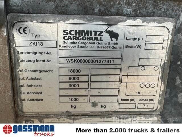 Schmitz ZKI 18-4.9, Stahlbordwände ca. 10m³, Rahmen Rimorchi ribaltabili