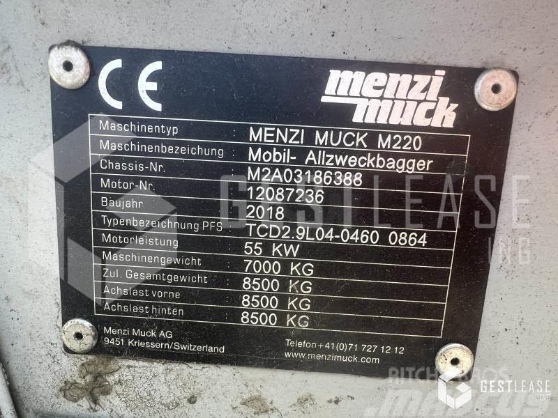 Menzi Muck M220 Escavatori speciali