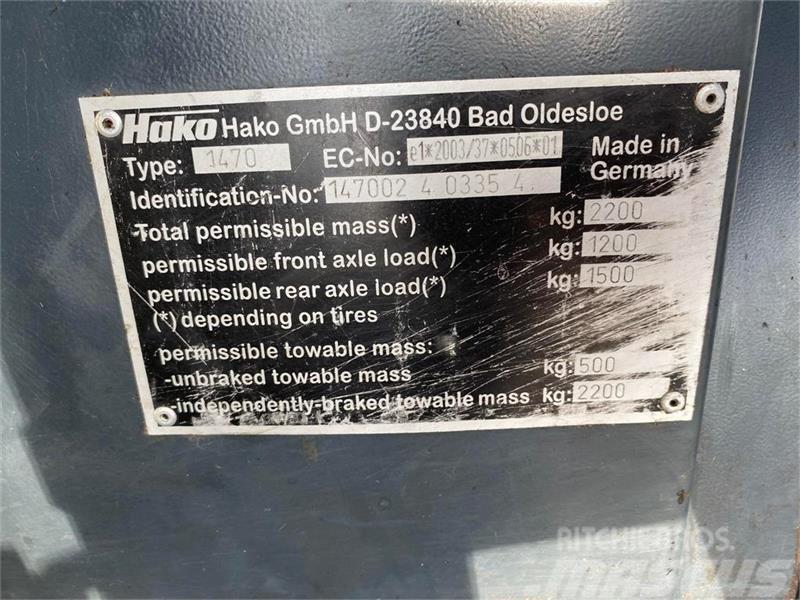 Hako Citymaster 600 Utility porta attrezzi