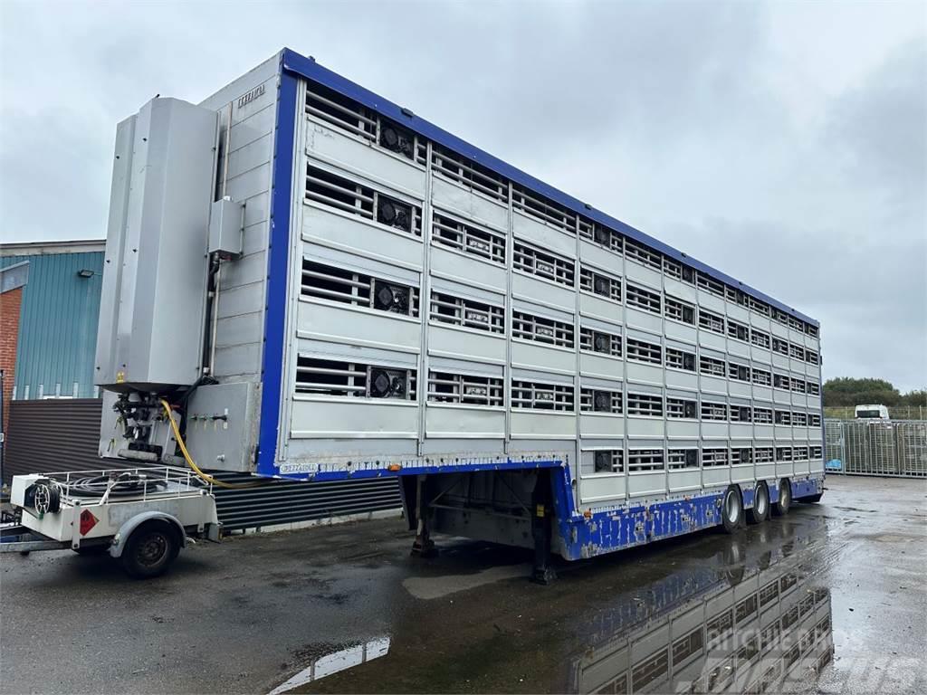 Pezzaioli 5-stock Grise trailer 5-stock Semirimorchio per il trasporto di animali