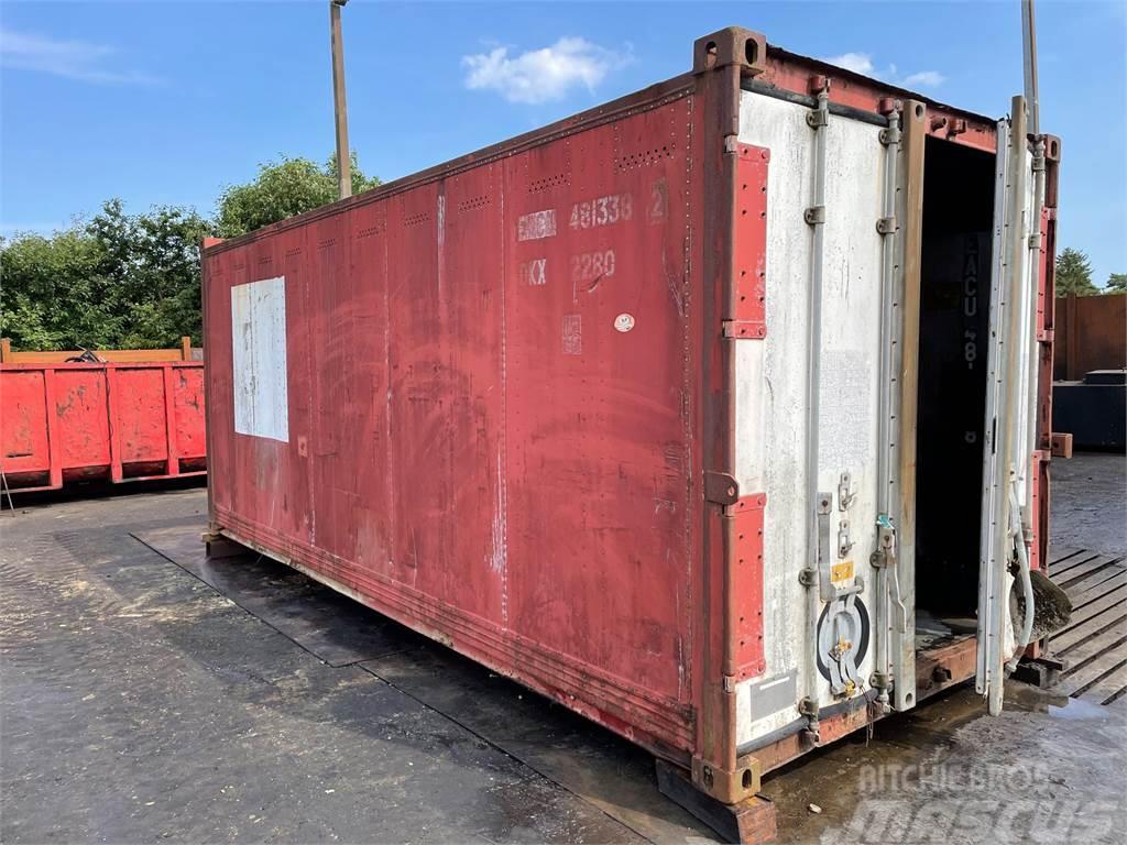  20FT container, lukket, til dyrehold eller lign. Container per immagazzinare