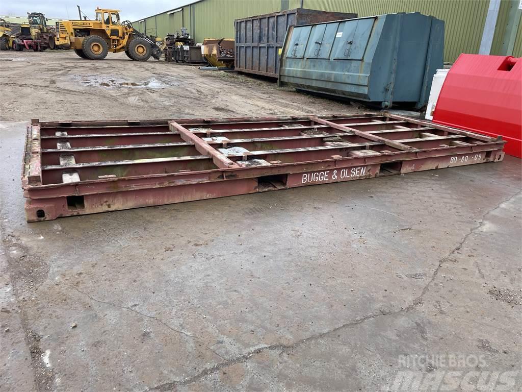  20FT flat med gaffellommer Container per immagazzinare