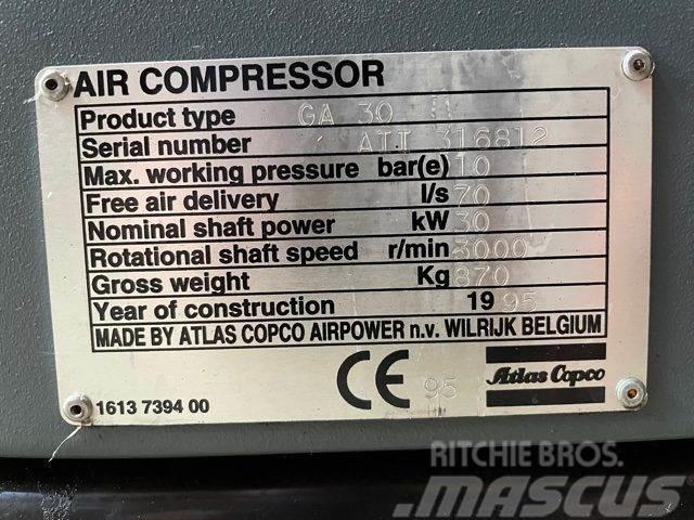 Atlas Copco GA30 el-skruekompressor Compressori