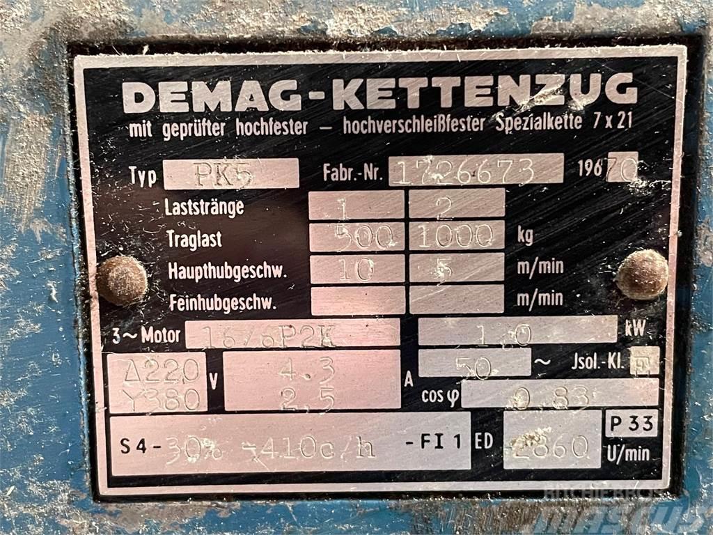Demag type PK5 el-kædetalje - 1 ton Parti e equipaggiamenti per Gru