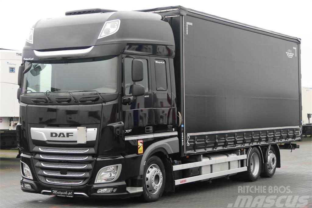 DAF XF 480 / 60 M3 / 7,75 M / WECON / I-PARK COOL / 20 Motrici centinate