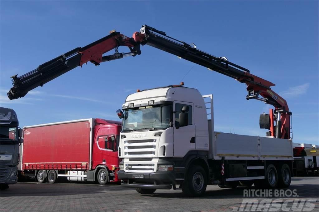 Scania R 480 / 6X4 / SKRZYNIA - 6,2 M + HDS PALFINGER PK  Trasportatore per veicoli