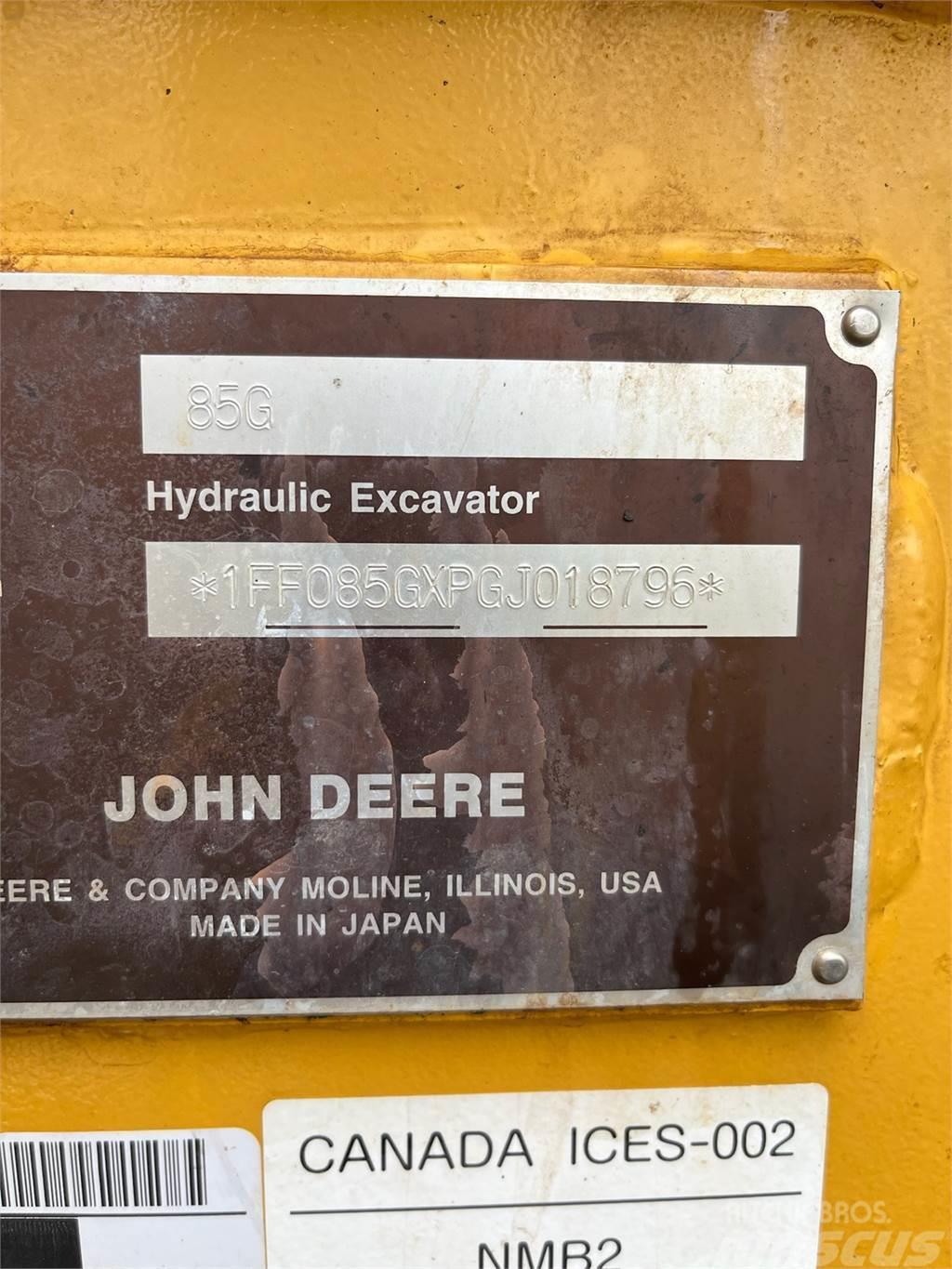 John Deere 85G Escavatori cingolati