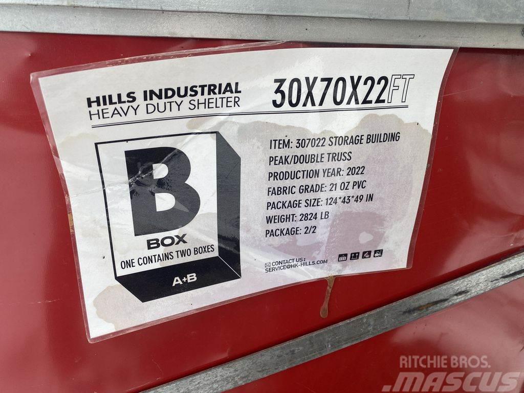  Hills Industrial Heavy Duty Shelter - 30'W x 70'L  Telai in acciaio