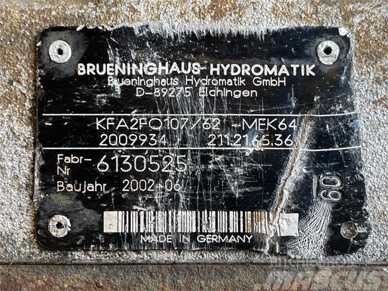 Brueninghaus Hydromatik BRUENINGHAUS HYDROMATIK HYDRAULIC PUMP KFA2FO107 Componenti idrauliche