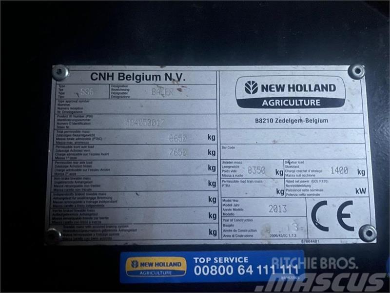 New Holland BB 1290 RC Presse quadre